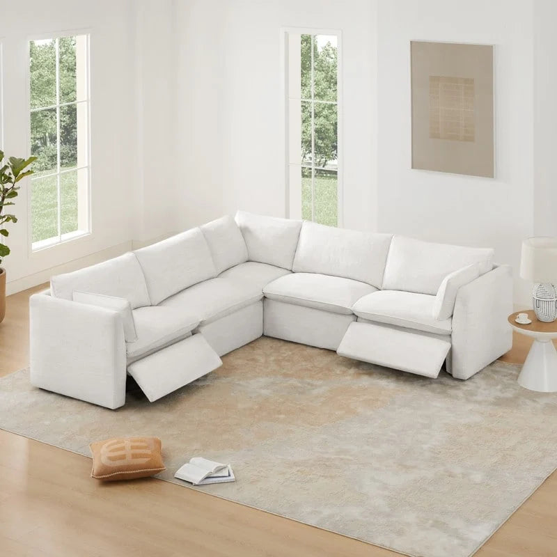 Cypress Power Reclining Sectional Sofa Couch