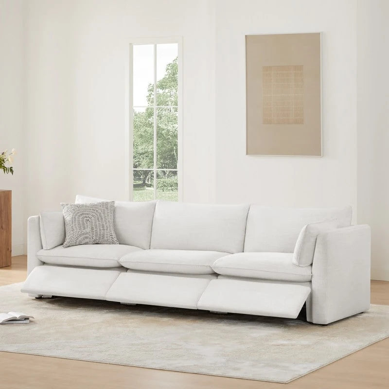 Power Reclining Sectional Sofa | Oversized Seats | Wall-Hugger Design | Feather-Filled Cushions