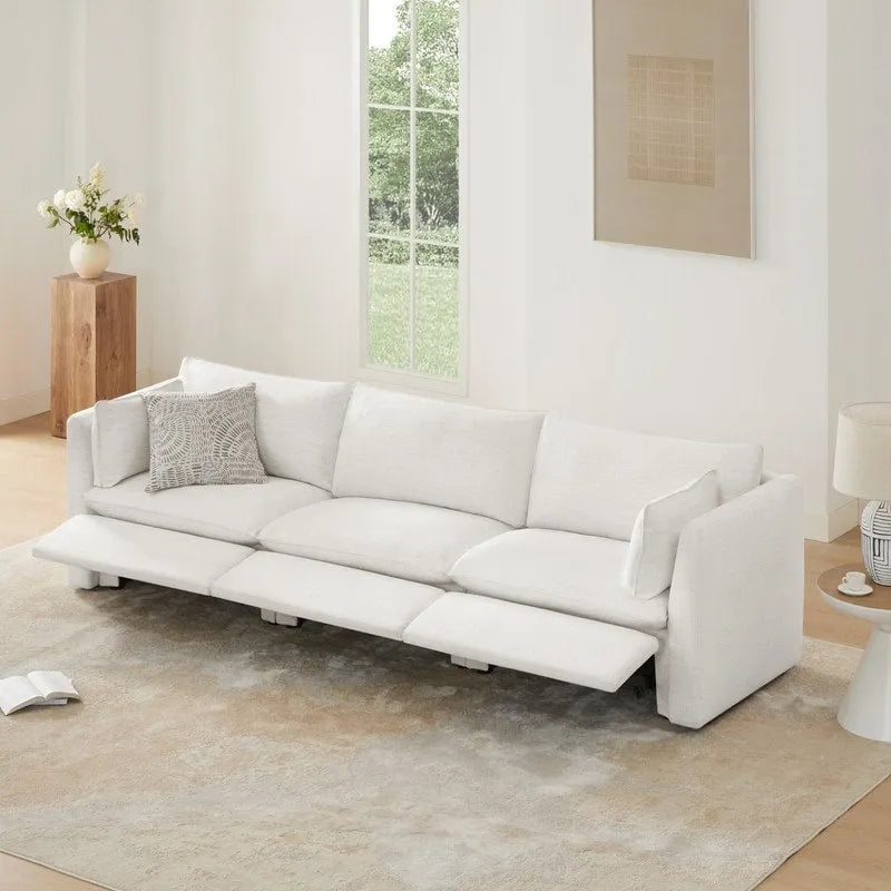 Power Reclining Sectional Sofa | Oversized Seats | Wall-Hugger Design | Feather-Filled Cushions