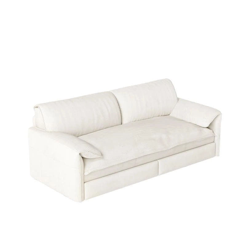 British Style Cube Ottoman Footstool | Upholstered, Compact, Living Room & Bedroom Footrest