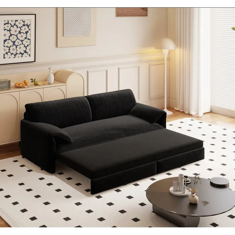 British Style Cube Ottoman Footstool | Upholstered, Compact, Living Room & Bedroom Footrest
