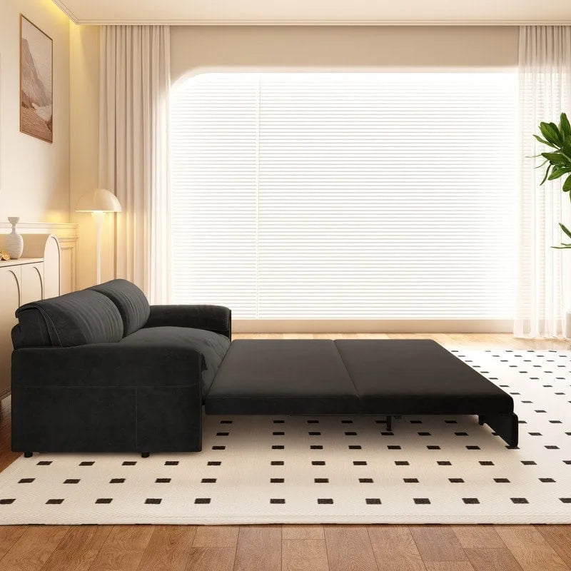 British Style Cube Ottoman Footstool | Upholstered, Compact, Living Room & Bedroom Footrest