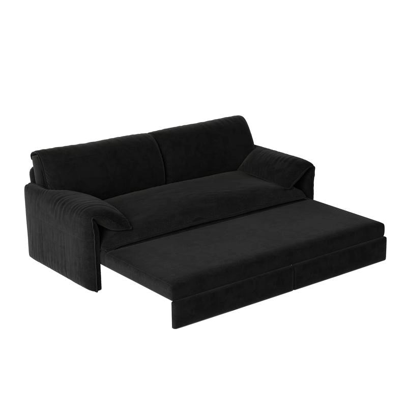 British Style Cube Ottoman Footstool | Upholstered, Compact, Living Room & Bedroom Footrest