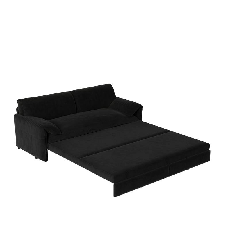 British Style Cube Ottoman Footstool | Upholstered, Compact, Living Room & Bedroom Footrest