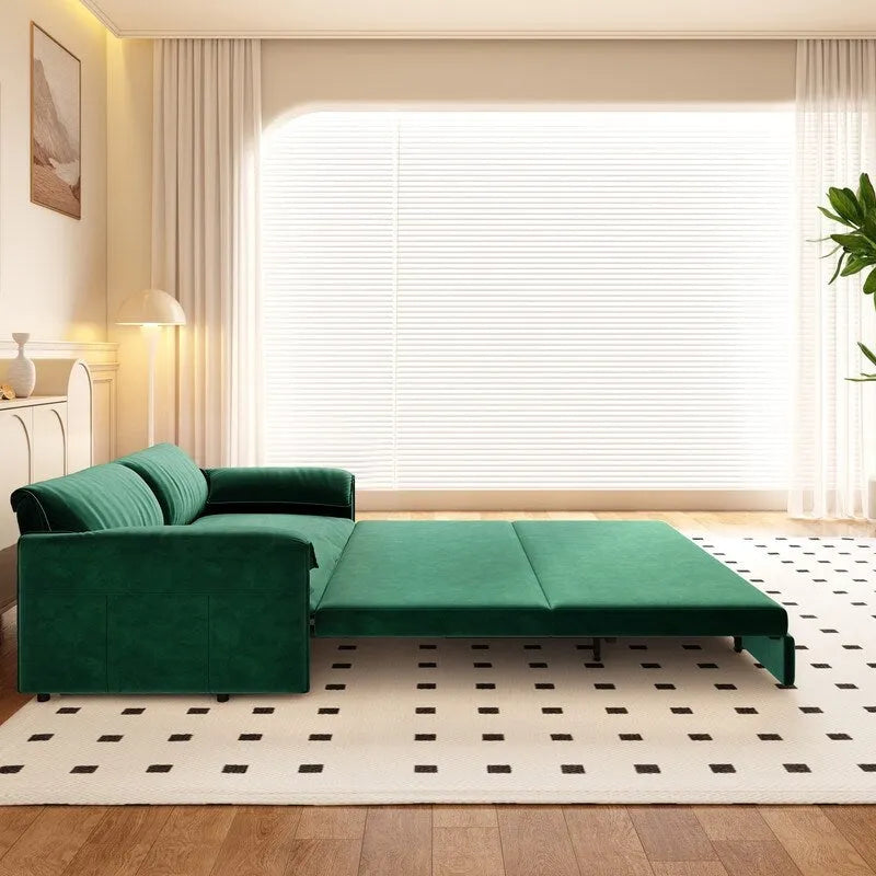 British Style Cube Ottoman Footstool | Upholstered, Compact, Living Room & Bedroom Footrest