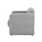 Modern Boucle Fabric Accent Chair with Arms | Upholstered Single Sofa, Living Room Chair