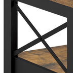 Farmhouse Coffee Table with Storage 2-Tier Center Table for Living Room