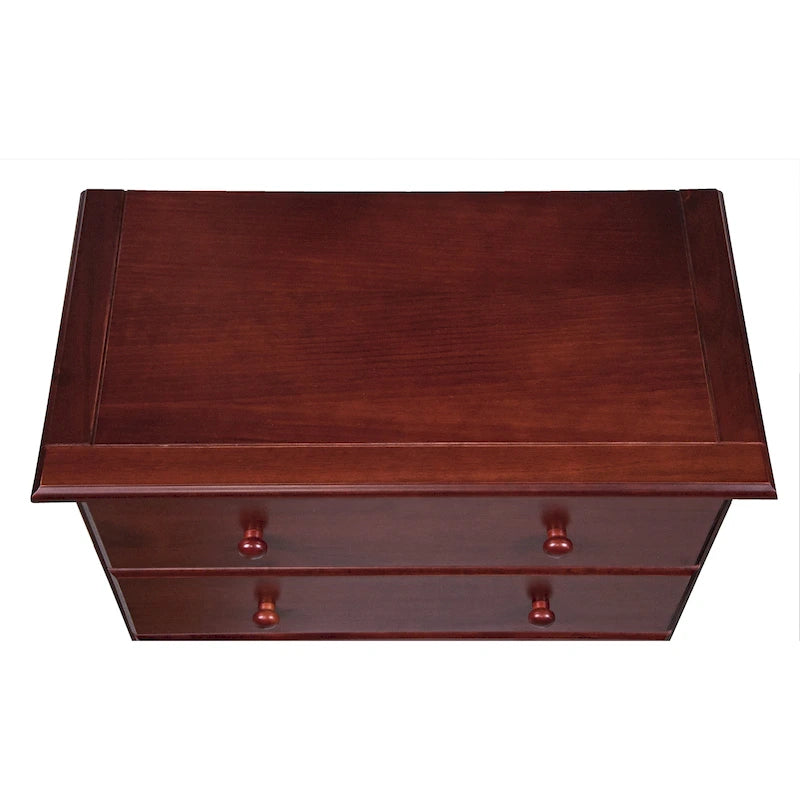 100% Solid Wood 5-Drawer Chest with Metal or Wooden Knobs