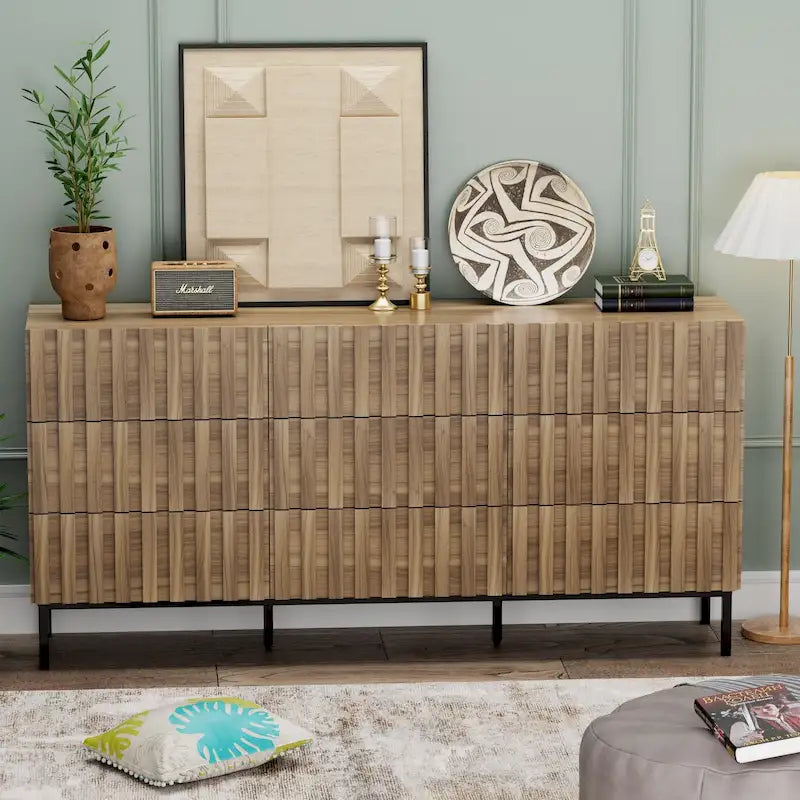 9 Drawers Chest Of Dresser Storage Tower Cabinet Bedroom Organizer