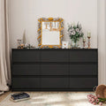 63W 9 Drawer Dresser Accent Dresser for Living Room Bedroom Chest