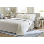 Signature Design by Ashley Deltona Parchment Queen Sofa Sleeper - 85 W x 38 D x 37 H