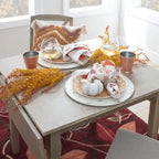 48" Square Drop Leaf Dining Table | Solid Rubberwood | Seats 2-6 | Space-Saving Design