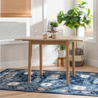 48" Square Drop Leaf Dining Table | Solid Rubberwood | Seats 2-6 | Space-Saving Design