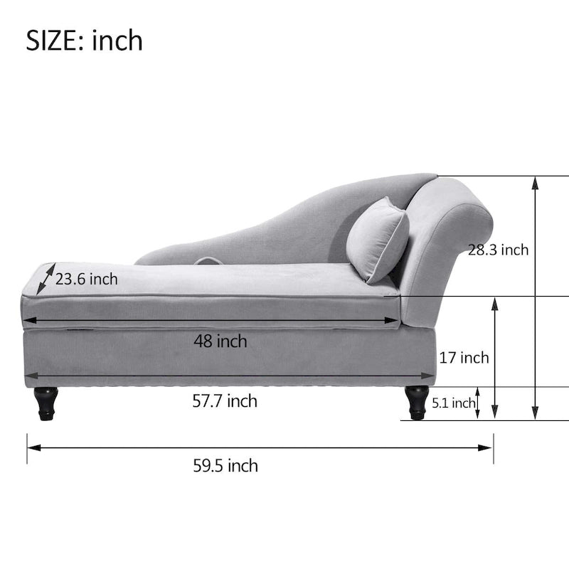chaise lounge indoor Upholstered Sofa Recliner Lounge Chair for Living Room Bedroom