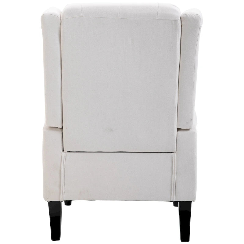 Tufted Upholstered Accent Chair | Wood Legs, Button Tufting, Living Room & Bedroom Chair