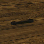 2-Drawer Rustic Nightstand | Solid & Engineered Wood, Tapered Legs, Bedroom Side Table, 3 Colors