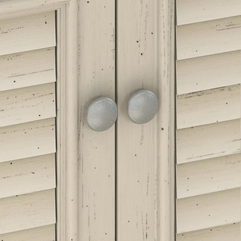 Storage Cabinet with Doors and Shelves | 31.73"L x 12.76"W x 30.71"H, Home Office & Living Room