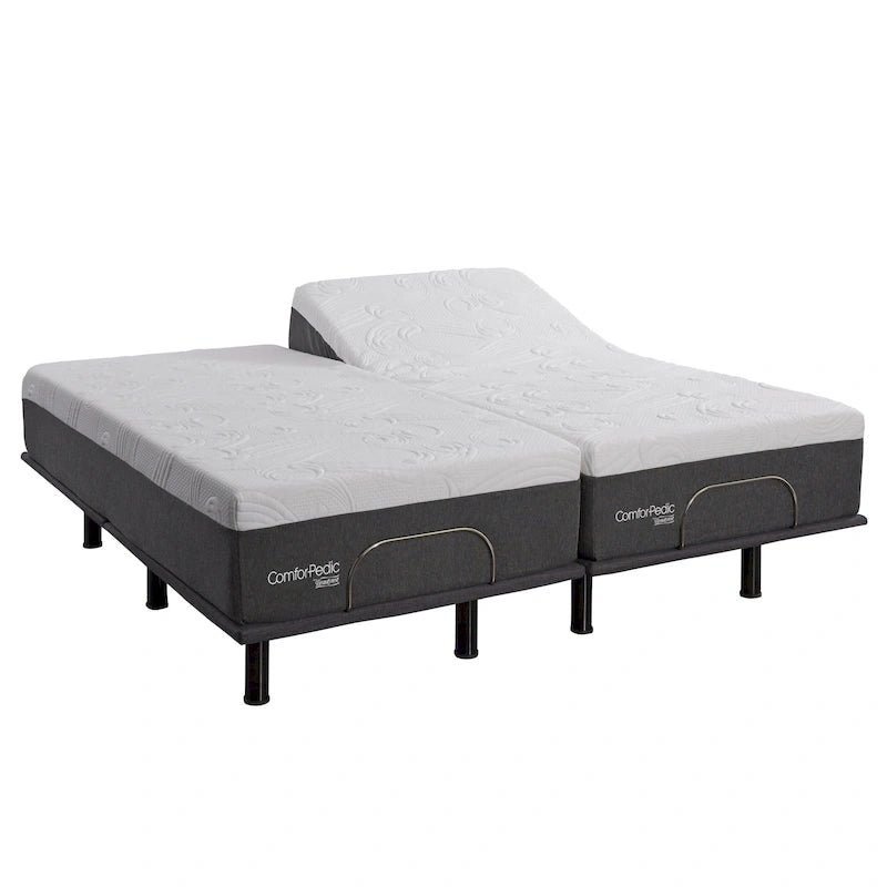 14-Inch Gel Memory Foam Mattress & Adjustable Bed Set | Head & Foot Incline, Multiple Sizes