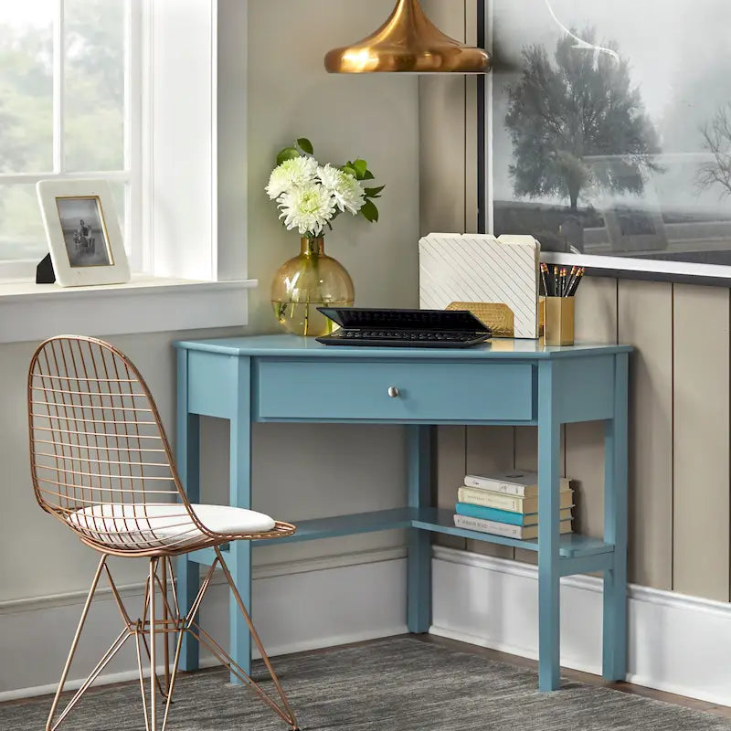 Corner Desk for Home Office | Space-Saving L-Shape Design, Wood Surface, Study & Work Desk