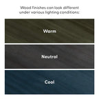 Classic Real Wood Queen Platform Bed | Solid Wood, No Box Spring Needed, Bedroom Furniture