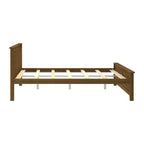 Classic Real Wood Queen Platform Bed | Solid Wood, No Box Spring Needed, Bedroom Furniture