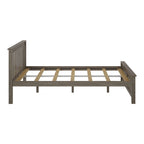 Classic Real Wood Queen Platform Bed | Solid Wood, No Box Spring Needed, Bedroom Furniture