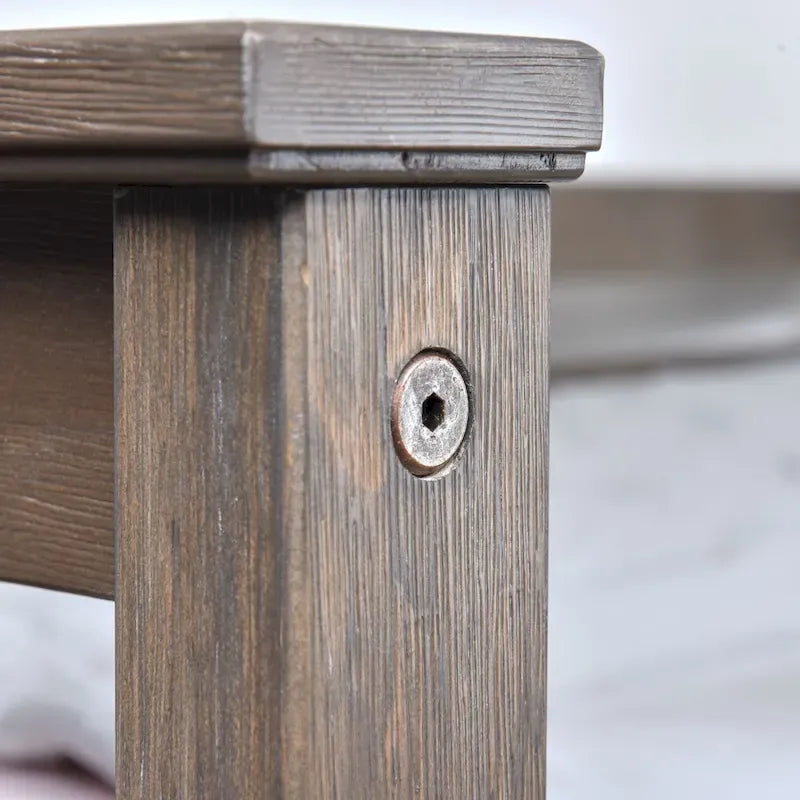 Classic Real Wood Queen Platform Bed | Solid Wood, No Box Spring Needed, Bedroom Furniture