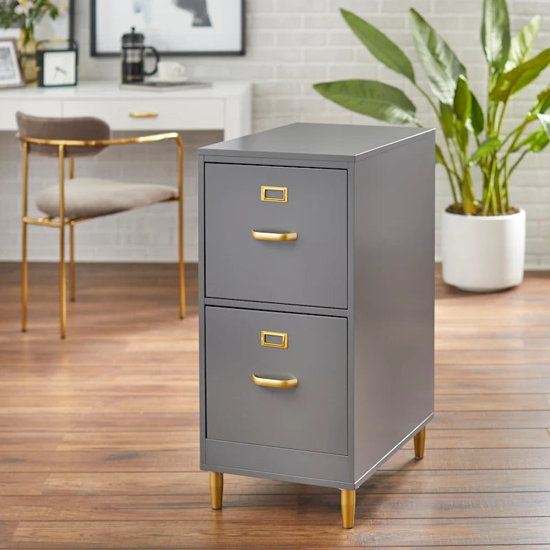 2-Drawer File Cabinet | Letter & Legal Size, Home Office Storage, Rolling or Stationary