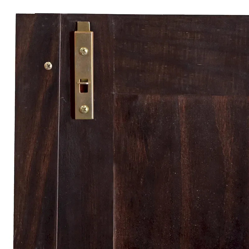 100% Solid Wood 4-Door Wardrobe Armoire | Raised Panel Doors | Customizable Shelves | Contemporary