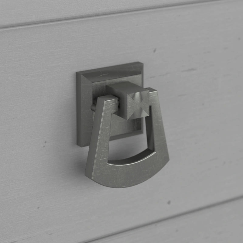 55W L-Shaped Corner Desk with Storage Cabinet | Farmhouse Style, Adjustable Shelf, 200 lb Capacity