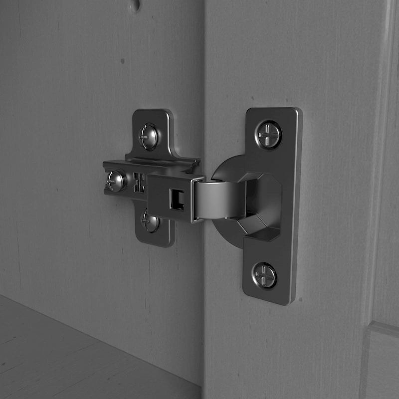 55W L-Shaped Corner Desk with Storage Cabinet | Farmhouse Style, Adjustable Shelf, 200 lb Capacity