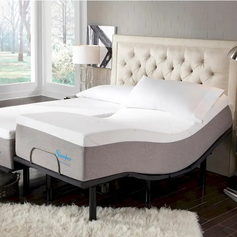Slumber Solutions 14-inch Gel Mattress Adjustable Set
