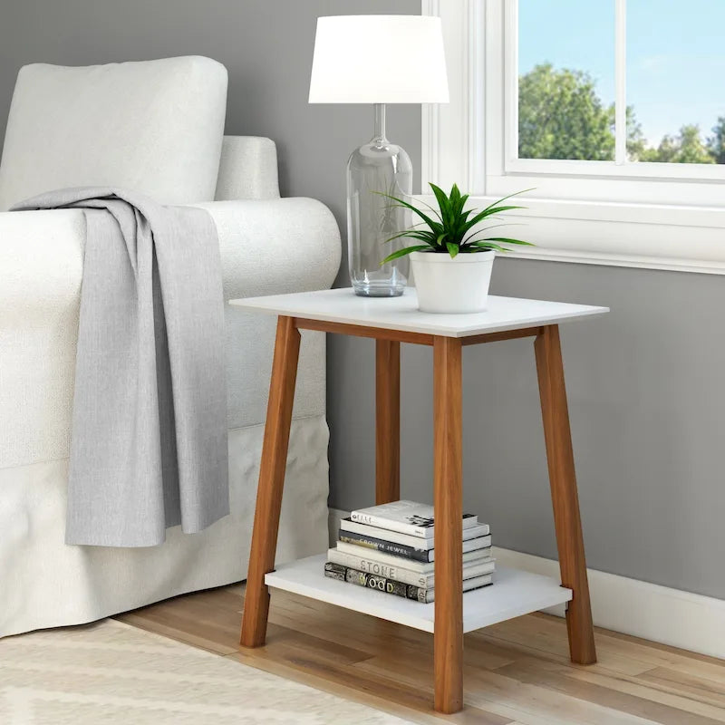 Mid-Century Modern Accent End Table - 23 L x 16.25 W x 25.5 H