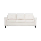 Microfiber Button Tufted Sofa for Small Spaces | Birch Wood Legs | 3-Seat Couch | Modern Style