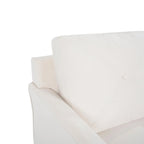 Microfiber Button Tufted Sofa for Small Spaces | Birch Wood Legs | 3-Seat Couch | Modern Style