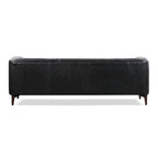 89" Full Grain Genuine Italian Leather Sofa | 3-Seat, Modern Living Room Couch