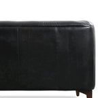 89" Full Grain Genuine Italian Leather Sofa | 3-Seat, Modern Living Room Couch