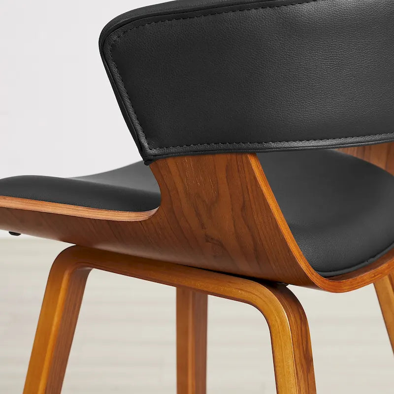 Set of 4 Modern Counter Height Barstools | Metal Frame, Upholstered Seat, Kitchen Island