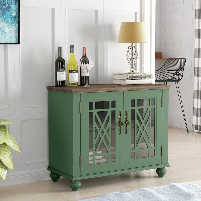 38 Vintage Style Kitchen Accent Buffet Sideboard Cabinet