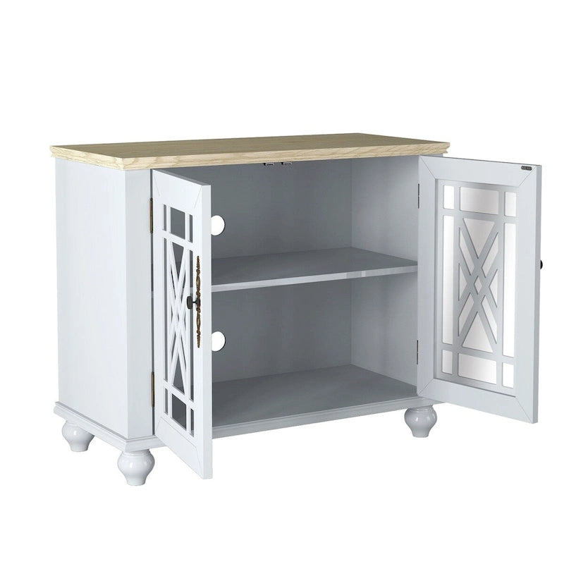 38 Vintage Style Kitchen Accent Buffet Sideboard Cabinet