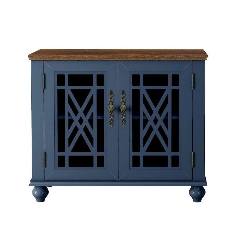 38 Vintage Style Kitchen Accent Buffet Sideboard Cabinet