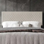 Transitional Velvet Upholstered Headboard