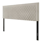 Transitional Velvet Upholstered Headboard