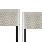 Transitional Velvet Upholstered Headboard