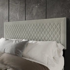 Transitional Velvet Upholstered Headboard