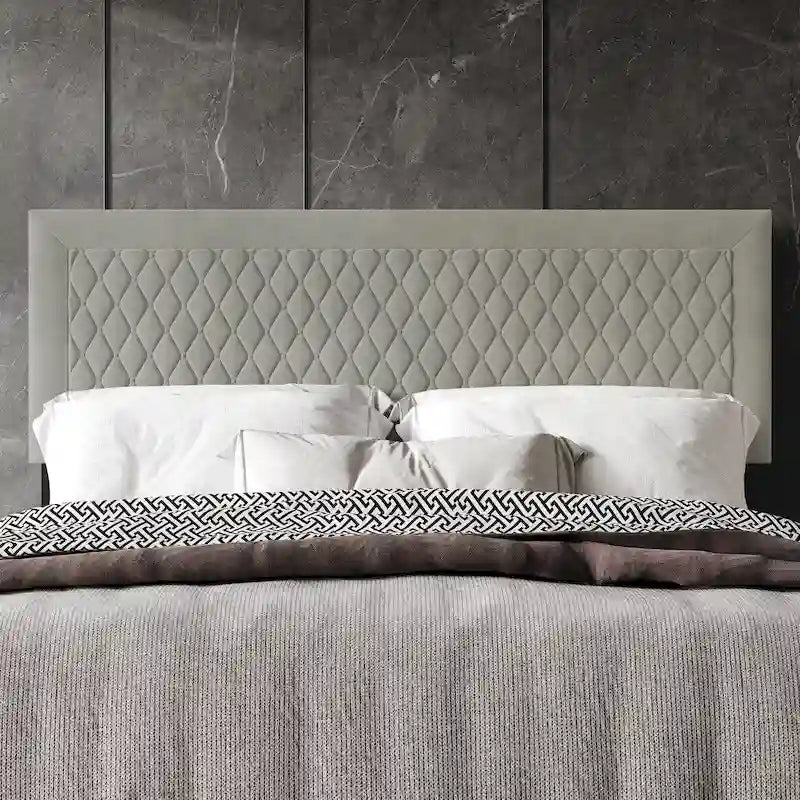 Transitional Velvet Upholstered Headboard