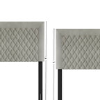 Transitional Velvet Upholstered Headboard