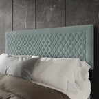 Transitional Velvet Upholstered Headboard
