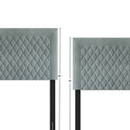 Transitional Velvet Upholstered Headboard