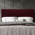 Transitional Velvet Upholstered Headboard